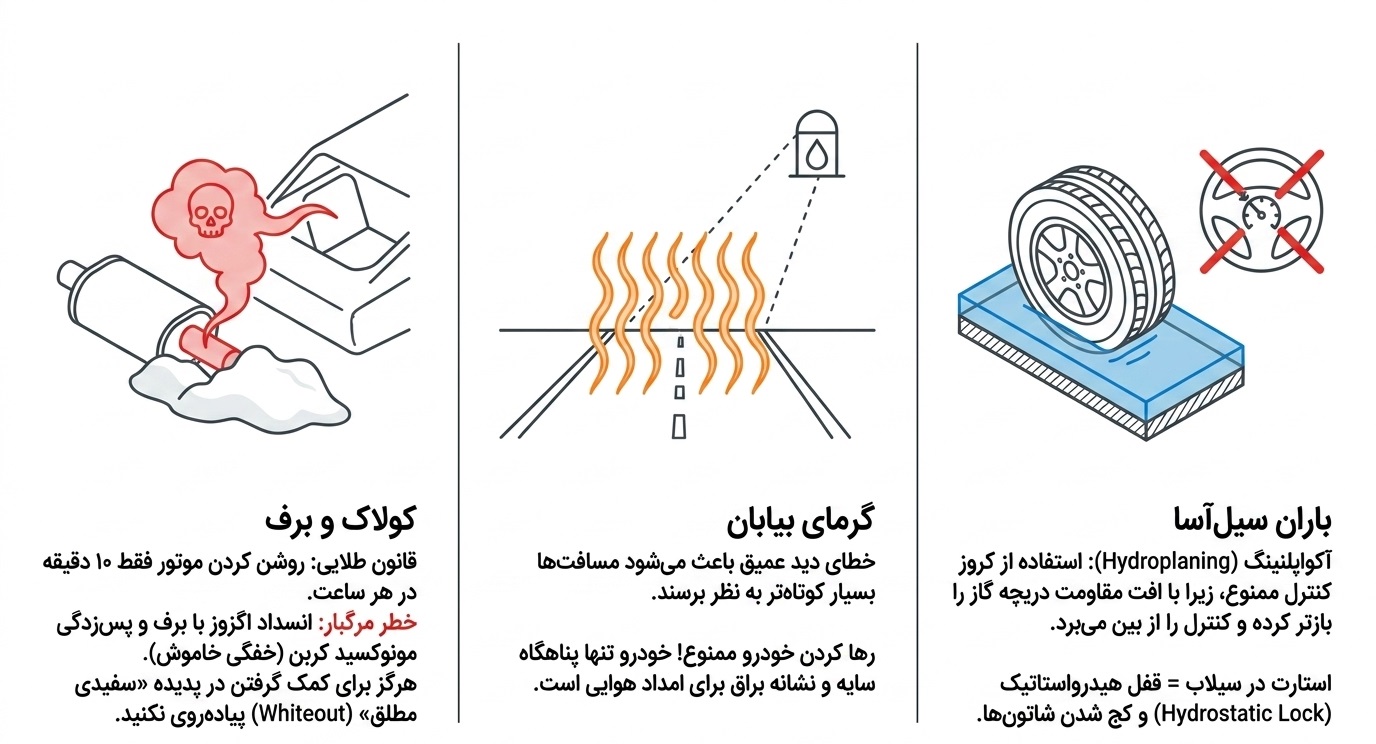 مدیریت بقا در شرایط نامساعد جوی